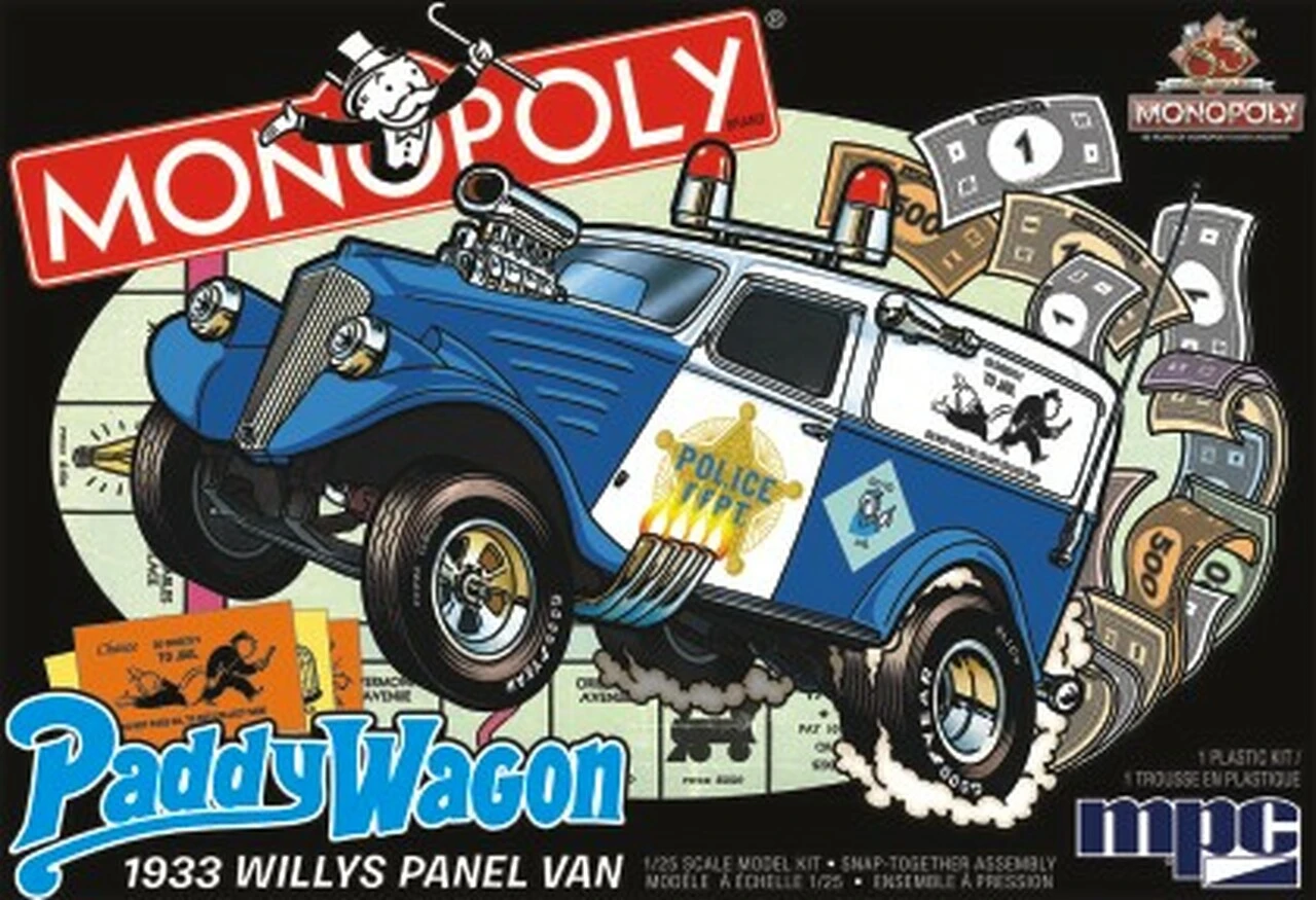 Monopoly 1933 Willys Panel Paddy Wagon (Snap) 1/25 MPC Models
