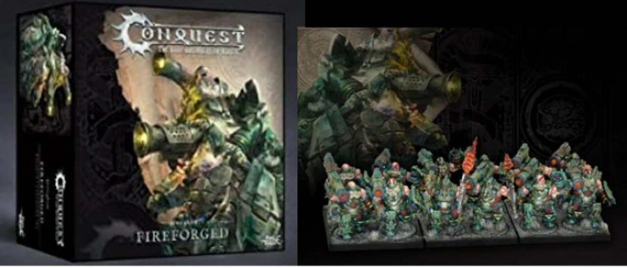 Conquest Dweghom: Fireforged Plastic Figure Kit (12 w/stands) 38mm Para Bellum Wargames