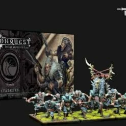 Conquest Nords: Stalkers Plastic Figure Kit (12 w/stands) 38mm Para Bellum Wargames