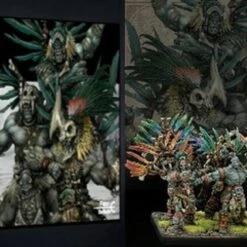 Conquest Wadrhun: Slingers Plastic Figure Kit (12 w/stands & bases) 38mm Para Bellum Wargames