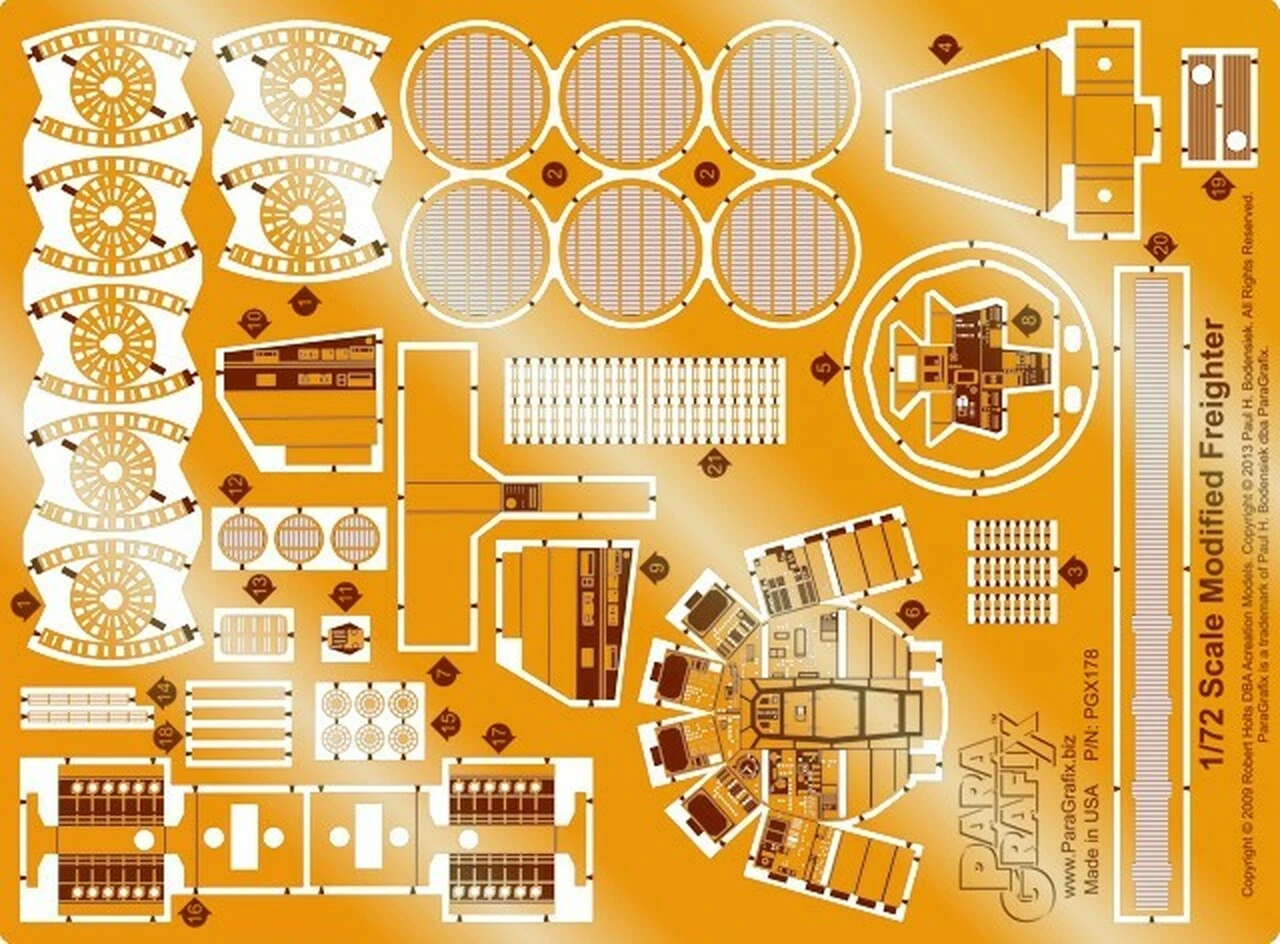 Star Wars Millennium Falcon for Kit #SW6 1/72 Paragrafix