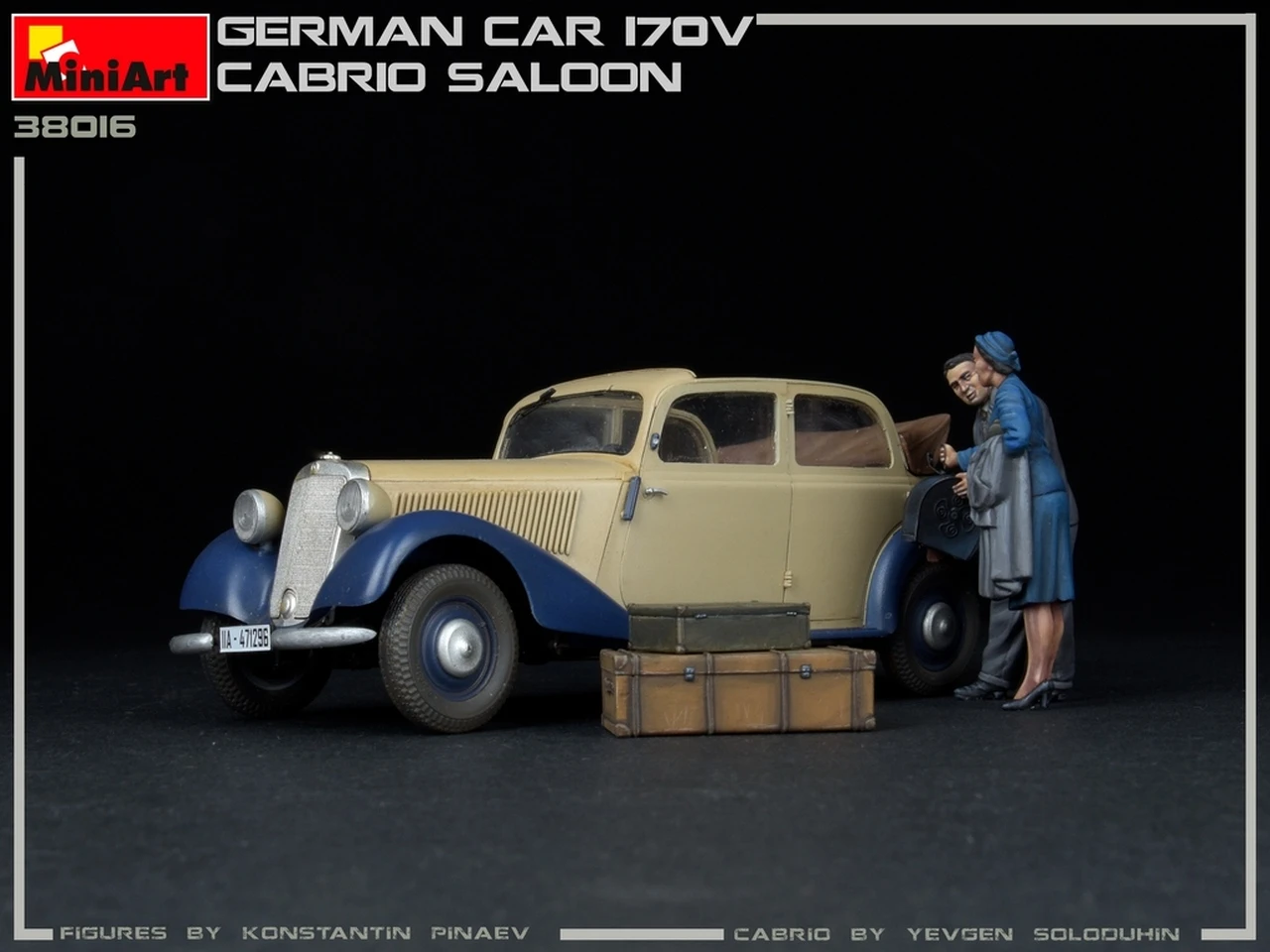 German Type 170V Convertible Saloon 4-Door Car 1/35 Miniart - Image 23