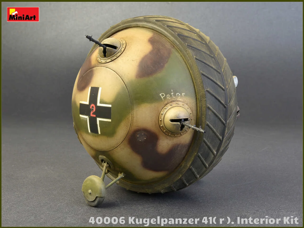Kugelpanzer 41(r) Ball Tank w/Interior 1/35 Miniart - Image 3