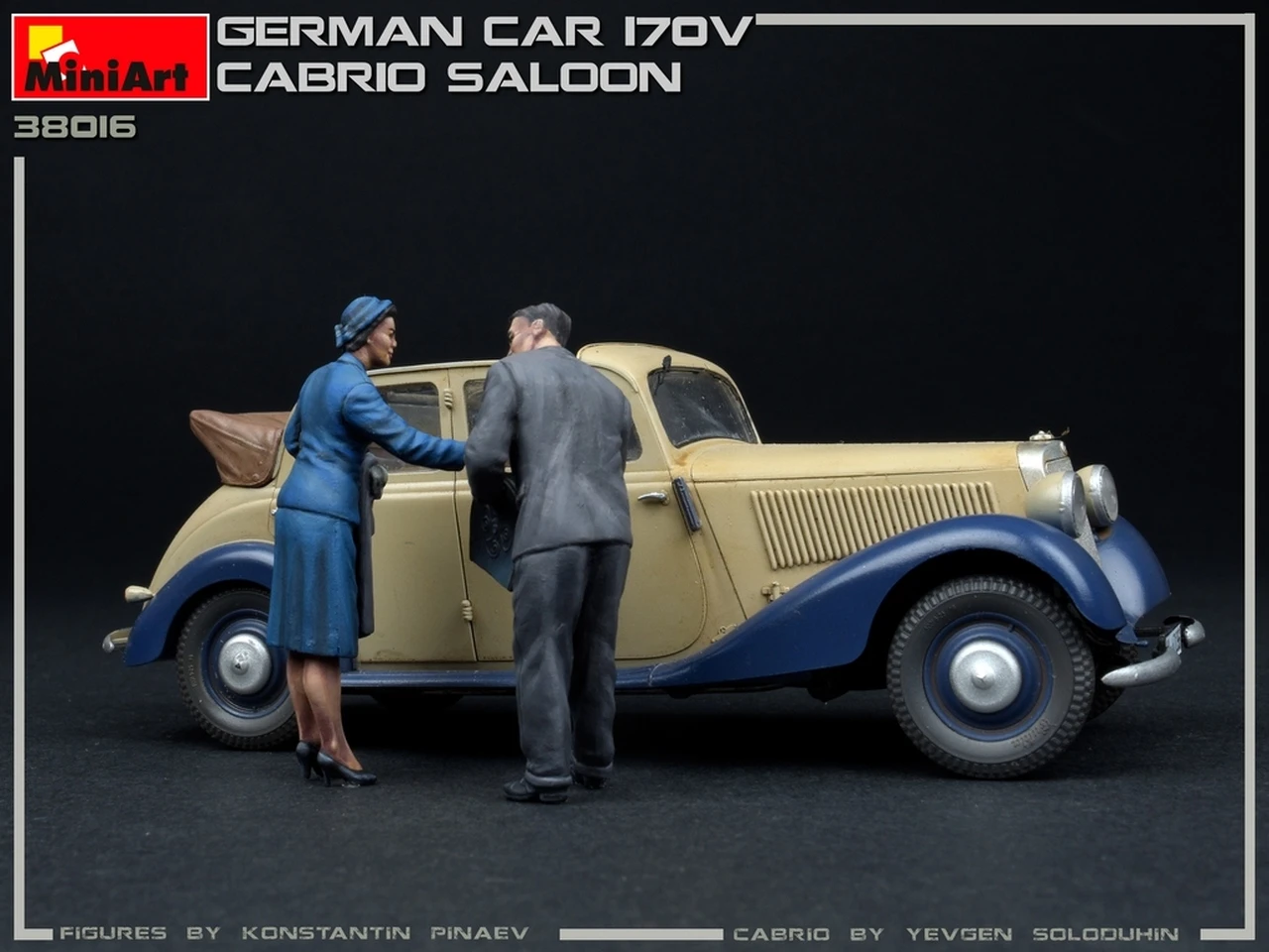 German Type 170V Convertible Saloon 4-Door Car 1/35 Miniart - Image 24