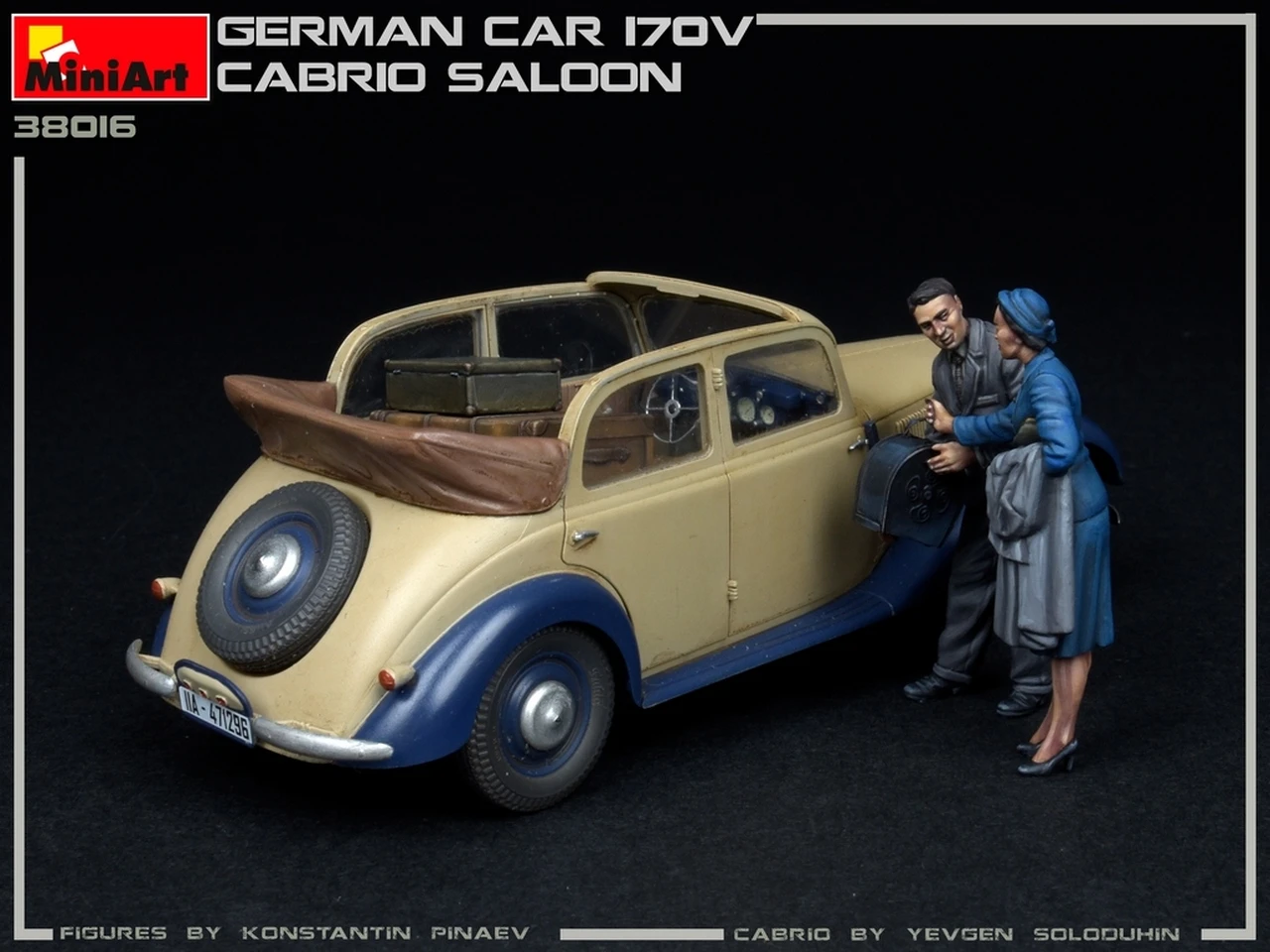 German Type 170V Convertible Saloon 4-Door Car 1/35 Miniart - Image 26