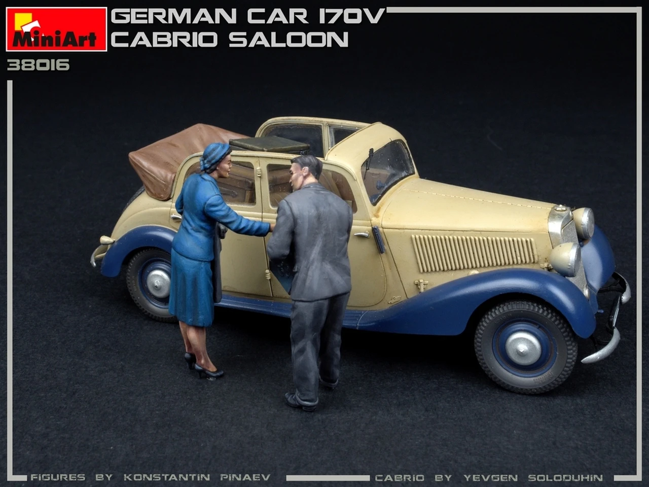 German Type 170V Convertible Saloon 4-Door Car 1/35 Miniart - Image 25