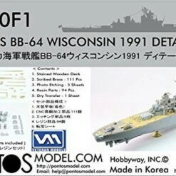 USS Wisconsin BB-64 1991 Detail and Conversion Set for TAM 1/350 Pontos Models