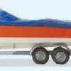 Motorboat on Trailer & Male Figure HO Scale Preiser Models
