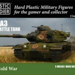 Cold War M60A3 Main Battle Tank (5) & Crew (10) 15mm Plastic Soldier