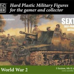 WWII Allied Sexton Mk II (Early/Late) Tank w/Self-Propelled Gun (5) & Crew (20) 15mm Plastic Soldier