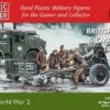 WWII British 25-Pdr & CMP Quad Tractor (6ea) w/Crew (28) 1/72 Plastic Soldier