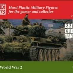 WWII British Cromwell Tank (3) & Crew (3) 1/72 Plastic Soldier