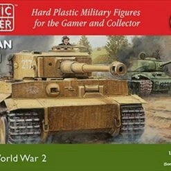 WWII German Tiger I Tank (3) & Crew (9) 1/72 Plastic Soldier