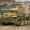 German PzKpfw VI 7.5cm Ausf B (vk36.01) Tank w/Workable Track Links 1/35 Rye Field Models