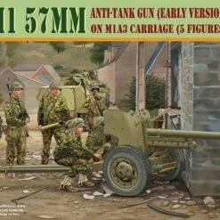 US M1 57mm (Early Version) Anti-Tank Gun on M1A3 Carriage with Crew 1/35 Riich