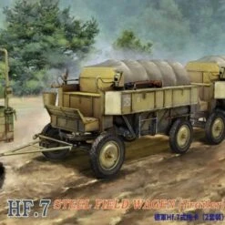 HF.7 Steel Field Wagon Trailers (2) 1/35 Riich