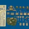 WWII US Army Equipment: pouches, helmets, straps, etc. (Resin/Photo-Etch) 1/35 Royal Model