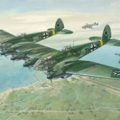 WWII Heinkel He 111Z-1 Zwilling Glider Towing Aircraft 1/144 Roden