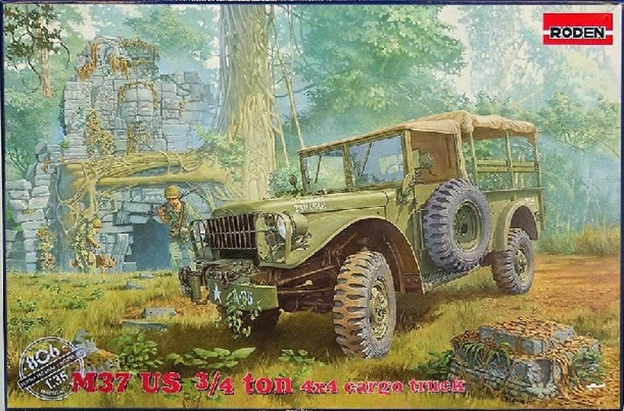 M37 3/4-Ton 4x4 US Cargo Truck 1/35 Roden