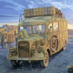 WWII Opel Blitz 3.6-47 Type W39 Stabswagen Omnibus 1/35 Roden
