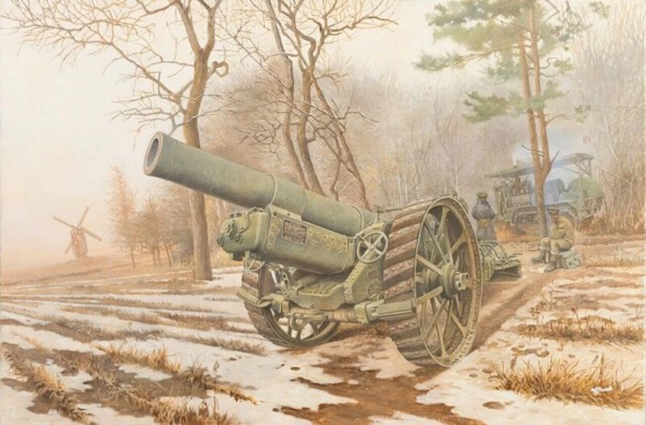 British BL 8-Inch Howitzer Mk VI WWI Gun 1/35 Roden