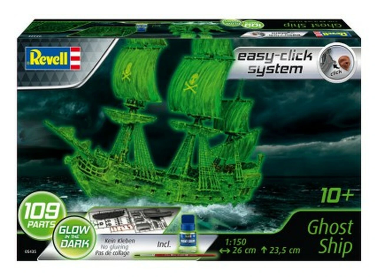 Pirate Ghost Ship w/Glow-in-the-dark paint (Snap) 1/150 Revell Germany