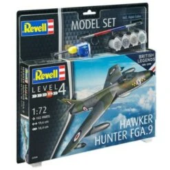 Hawker Hunter FGA.9 Fighter w/paint & glue 1/72 Revell Germany
