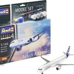 Airbus A321 Neo Airliner w/paint & glue 1/144 Revell Germany
