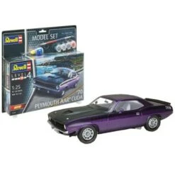 1970 Plymouth AAR Cuda Car w/paint & glue 1/25 Revell Germany