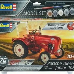 Porsche Diesel Junior 108 Farm Tractor (Snap) w/paint 1/24 Revell Germany