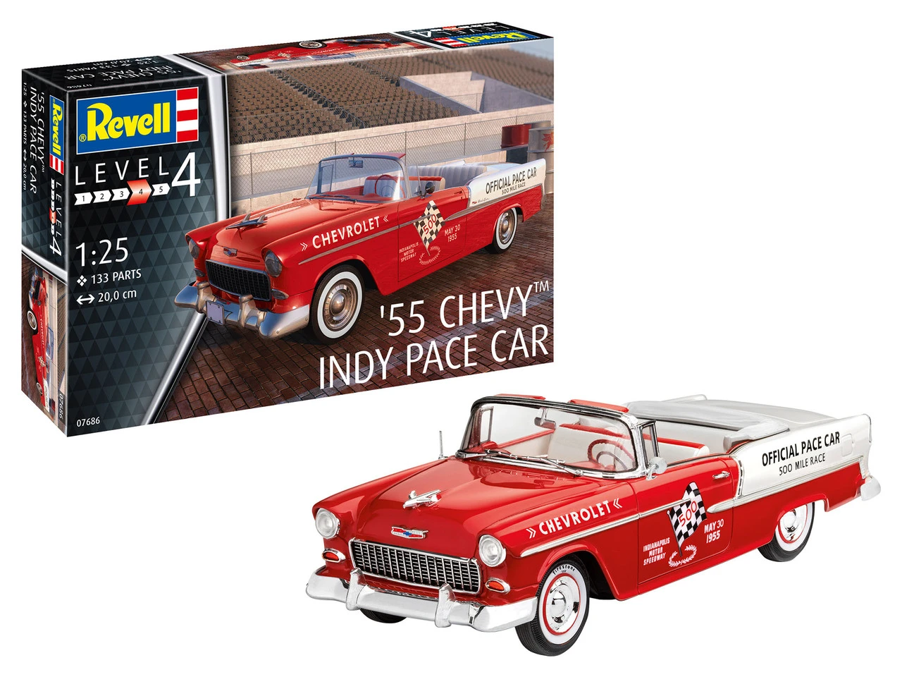 1955 Chevy Convertible Indy Pace Car 1/25 Revell Germany