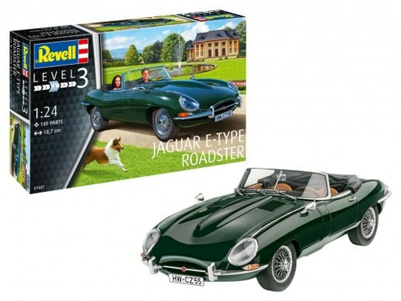 Jaguar E-Type Roadster Car 1/24 Revell Germany