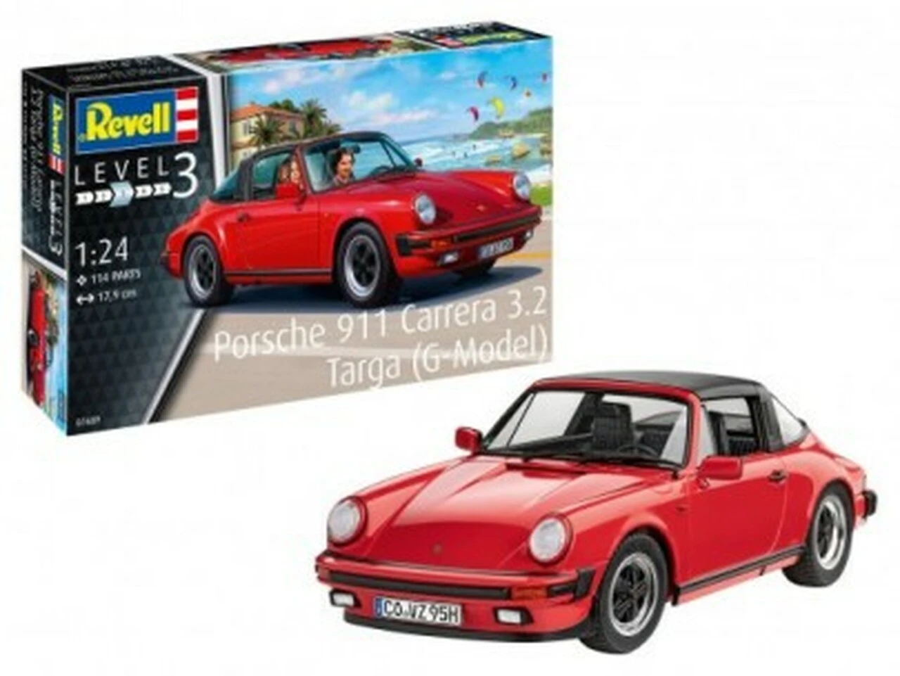 Porsche 911G Carrera 3.2 Targa Car 1/24 Revell Germany