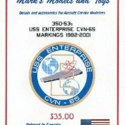 USS Enterprise CVN-65 1982-01 for TAM 1/350 Starfighter Decals