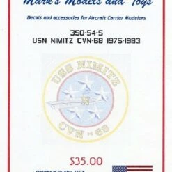USS Nimitz CVN68 1975-83 Deck Markings for TSM 1/350 Starfighter Decals