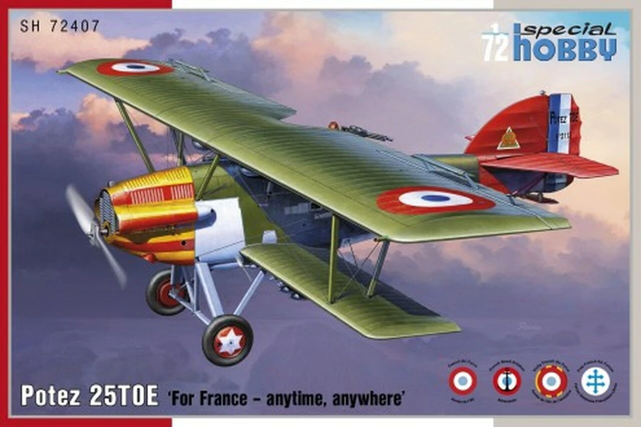 Potez 25TOE French Biplane Fighter 1/72 Special Hobby