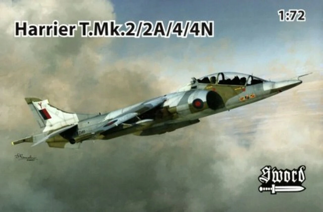 Harrier T Mk2/2A/4/4N Jet Aircraft (Re-Issue) 1/72 Sword Models