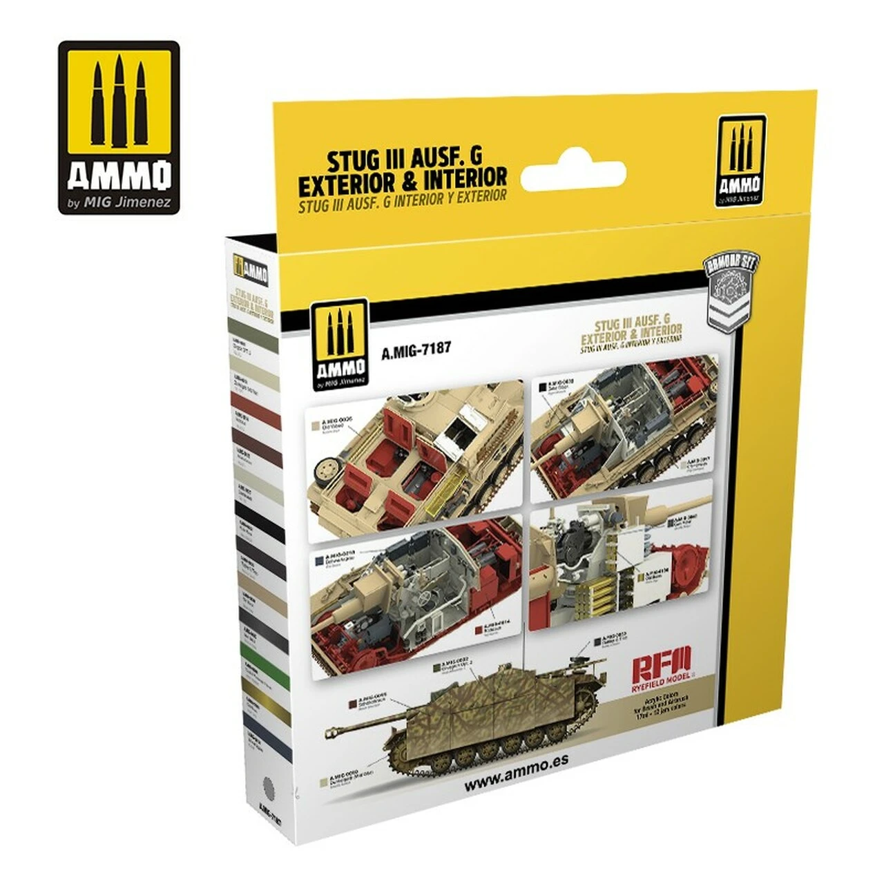StuG III Ausf. G Exterior & Interior Acrylic Paint Set AMMO by Mig Jimenez - Image 2