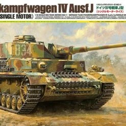 German PzKpfw IV Ausf J SdKfz 161/2 Tank w/Single Motor 1/16 Tamiya
