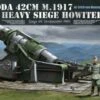 Skoda 42cm M1917 Heavy Siege Howitzer Gun with Erich von Manstein Figure 1/35 Takom