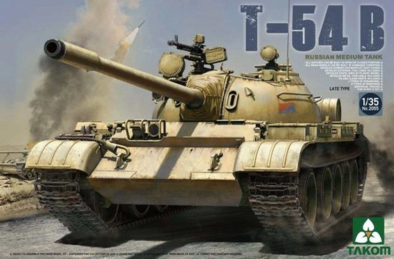 Russian T-54B Late Type Medium Tank 1/35 Takom Models