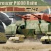 WWII Landkreuzer P.1000 Ratte (Prototype) Tank & Two Panzer VIII Maus Heavy Battle Tank (3 Kits) 1/144 Takom