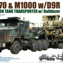 US M1070 Truck Tractor & M1000 70-Ton Tank Transporter w/D9R Bulldozer 1/72 Takom