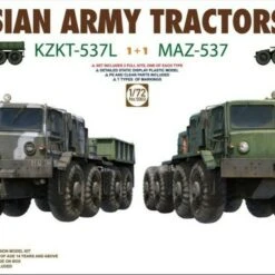 Russian Army Tractors Set: KZKT-537L & MAZ-537 (2 Full Kits) 1/72 Takom