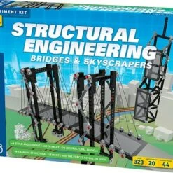 Structural Engineering Bridges & Skyscrapers Experiment Kit Thames & Kosmos
