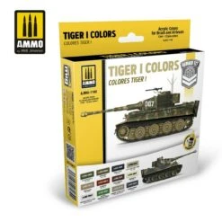 Tiger I Colors Paint Set (12 colors) AMMO by Mig Jimenez