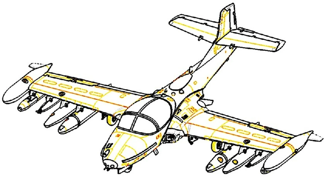 A-37A Dragonfly Light Ground Attack Aircraft 1/48 Trumpeter