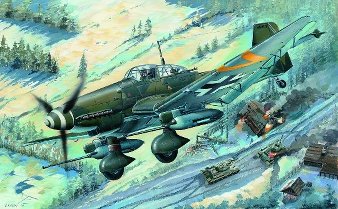 Junkers Ju-87G-2 Stuka German Dive Bomber 1/32 Trumpeter