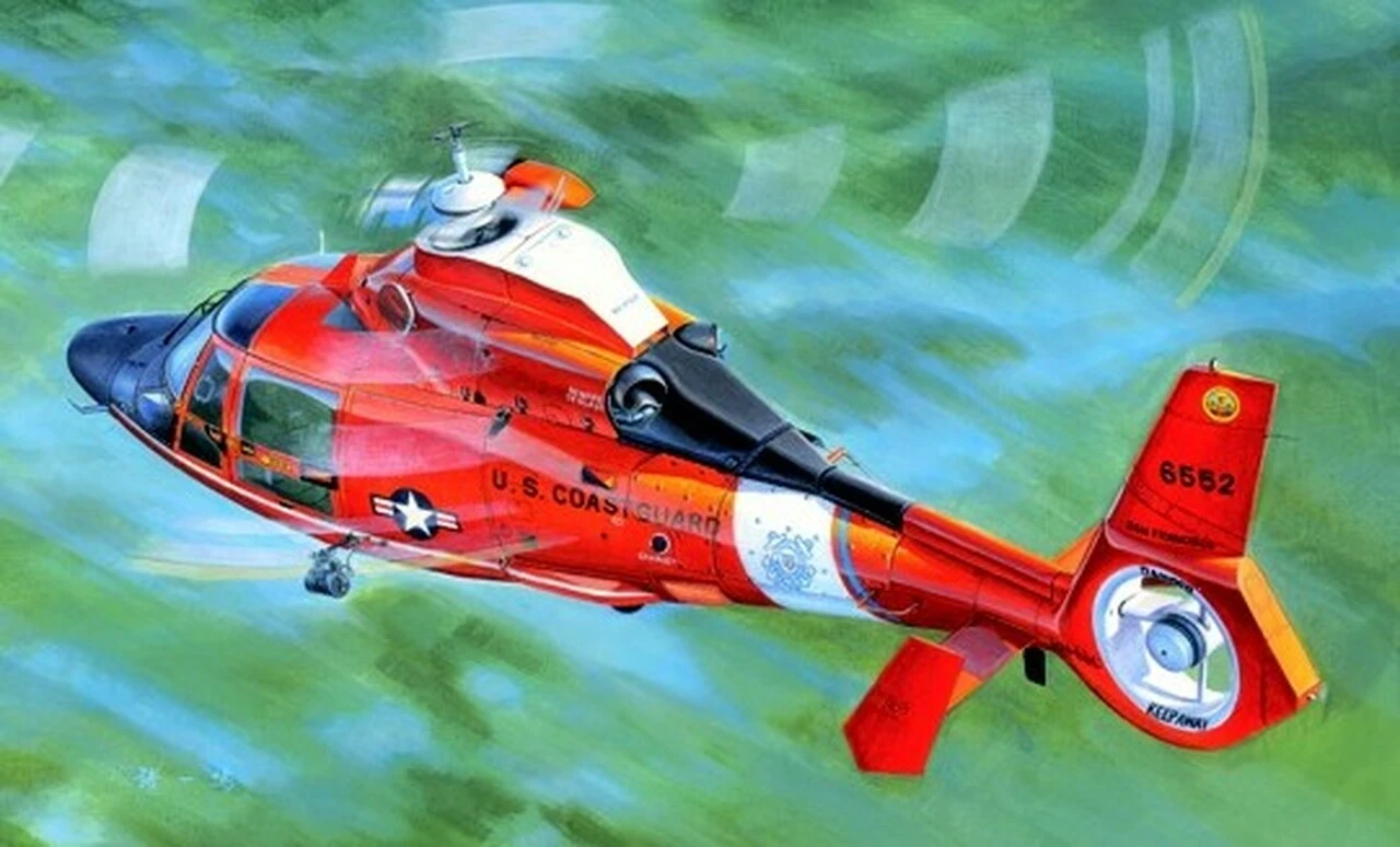 HH-65C Dolphin US Coast Guard Helicopter 1/35 Trumpeter