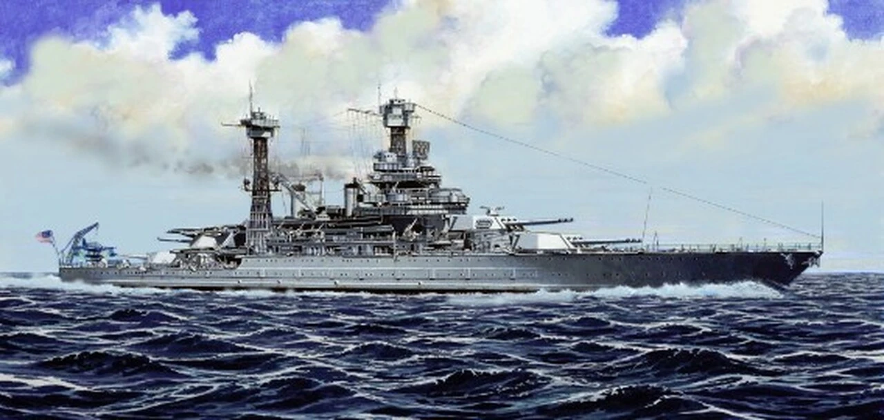 USS California BB-44 Battleship 1941 1/700 Trumpeter - Image 12